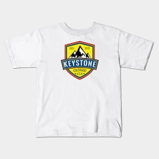 Skiing Keystone Colorado Ski Snowboarding Kids T-Shirt